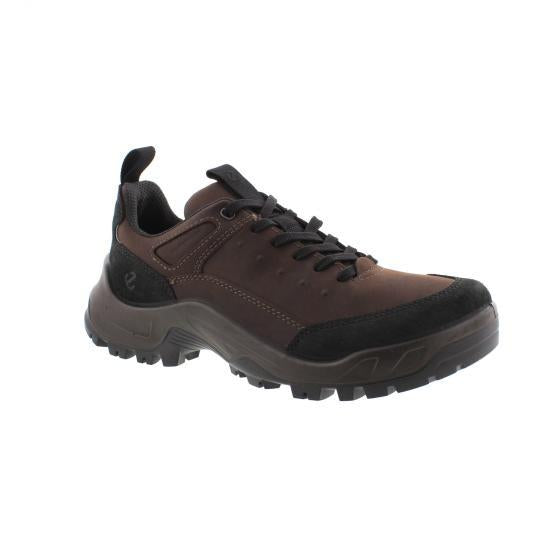 ecco Leather Low-Top Sneakers for Men 82235459325 BLACK MOCHA DOM