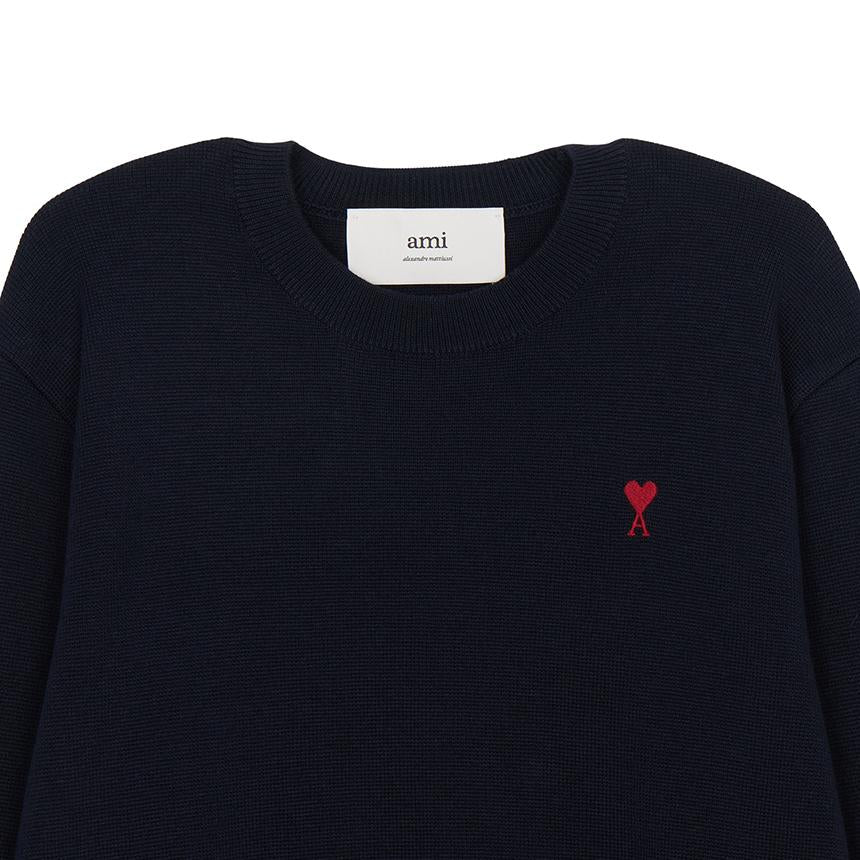 AMI Women’s Wool Crewneck Knit Sweater FKS826 001 414