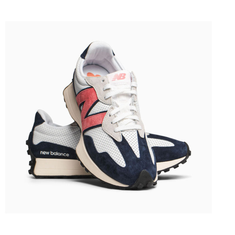 New Balance White MS327 Low-Top Sneakers Unisex