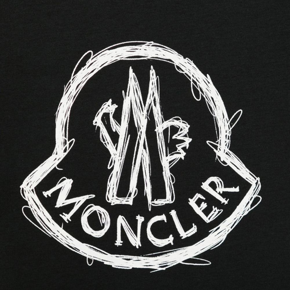Moncler Kids Womens Printed T-Shirt 8C000 14 89AFV 999