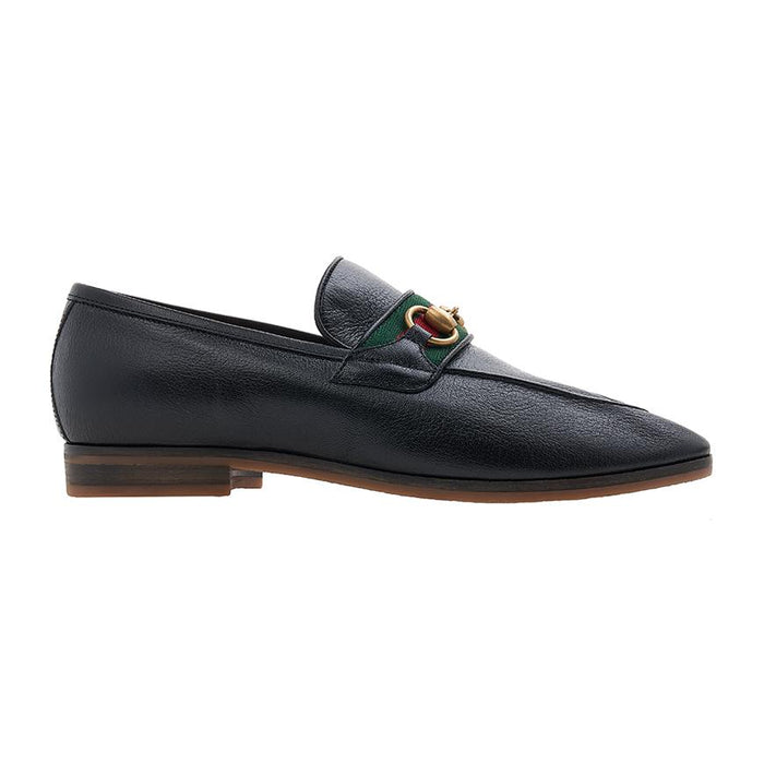 GUCCI Men's Horsebit Loafers Black Leather