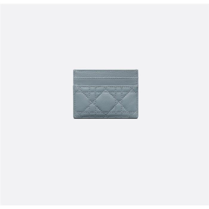 DIOR Caro Freesia Leather Card Holder Wallet S5130UWHC