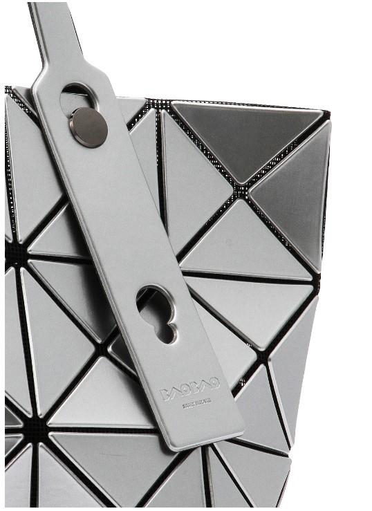 Issey Miyake Bao Bao Lucent Basic Tote Bag Beige Silver AG053