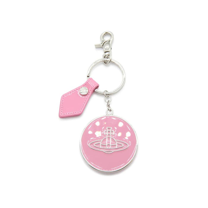Vivienne Westwood ORB Logo Plaque Keyring Gold Tone