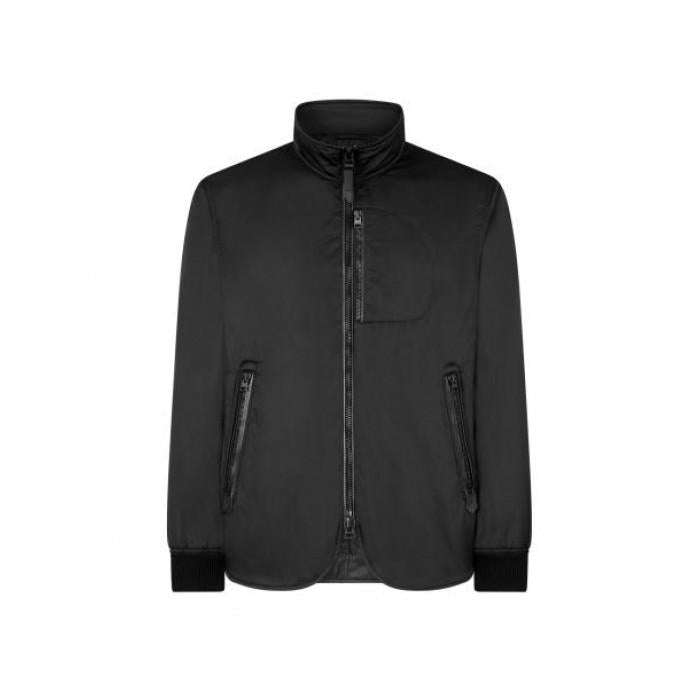 TOM FORD Techno Satin Light-Fill Bomber Jacket Black OBS047 FMN045 S25 LB999
