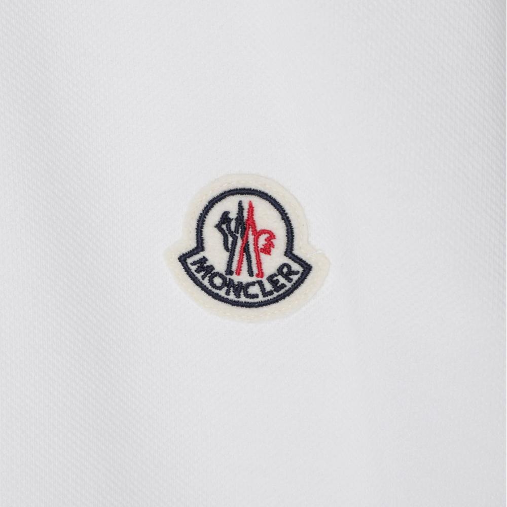 Moncler Logo Patch Polo Shirt White Men's 8A00020 89A16 034