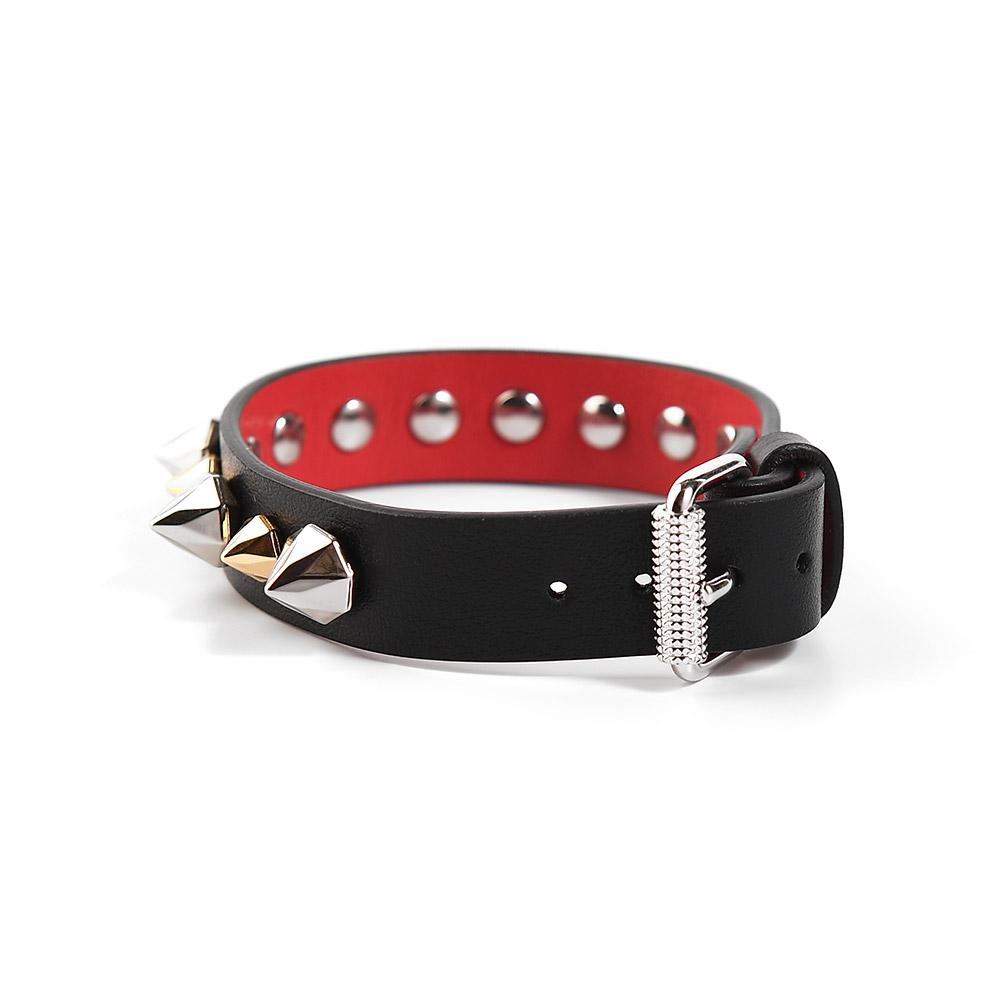 Christian Louboutin Spike Ruby Link Bracelet Black