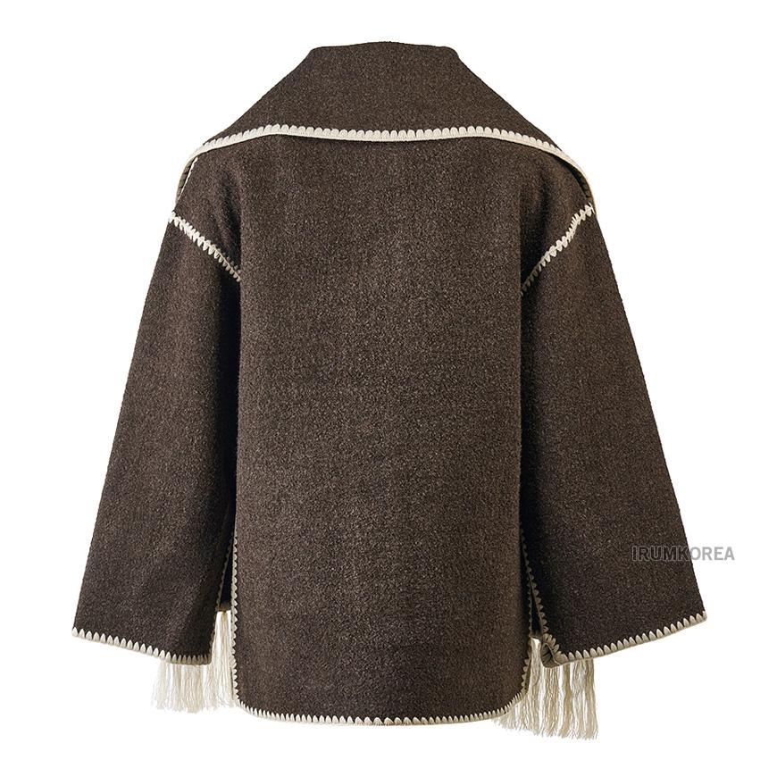 Toteme Women’s Scarf Detail Wool Coat 234WRTWOU248 FB0037