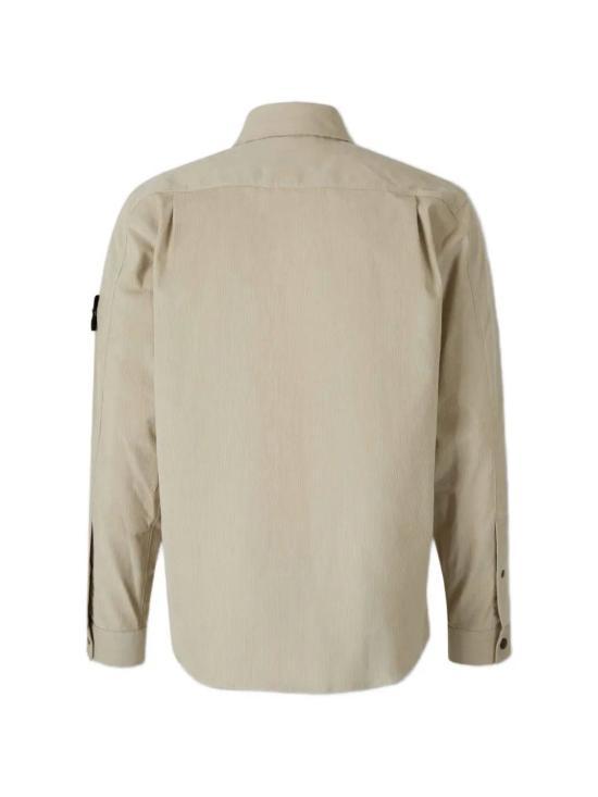 STONE ISLAND Long Sleeve Shirt Men’s Casual Button- 1200042 S0144 V0095 SAND DOM