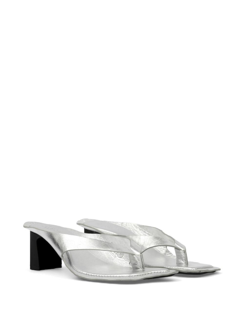 Maison Margiela Black Leather Strappy Sandals
