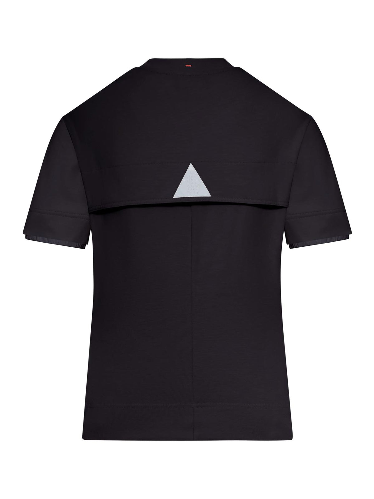 Moncler Black Short Sleeve Cotton T-Shirt for Women