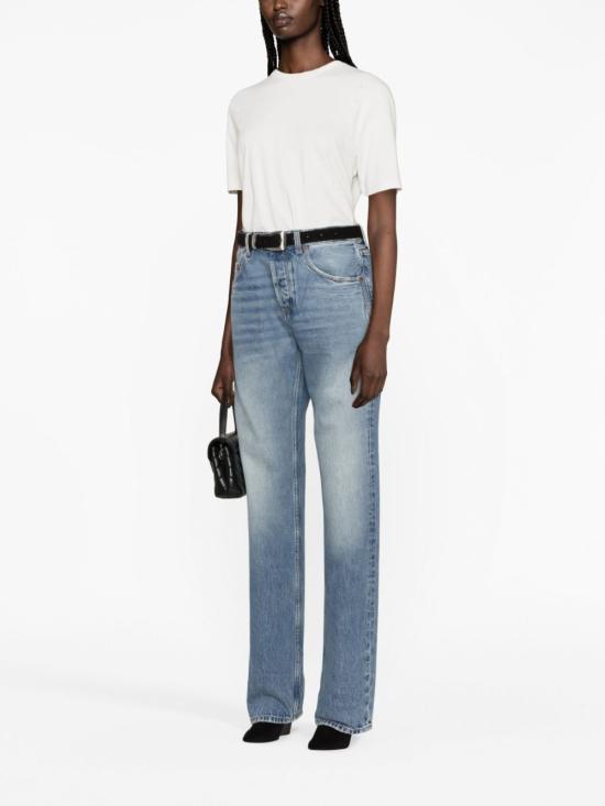 Saint Laurent Short Sleeve T-Shirt – Black Cotton Tee 747125 YB2XE 9599