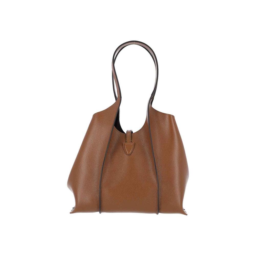 Tods T Timeless Small Shopper Bag Leather Tote Beige