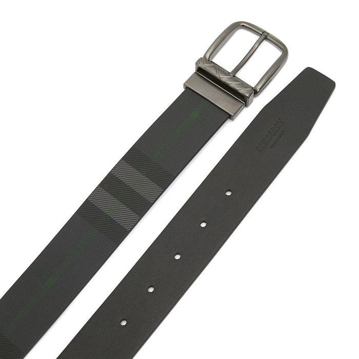 BURBERRY Men’s Reversible Check Leather Belt 8120002
