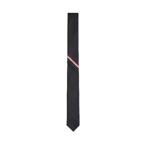 THOM BROWNE Classic Tricolor Selvedge Wool Necktie MNL021A F0147 025