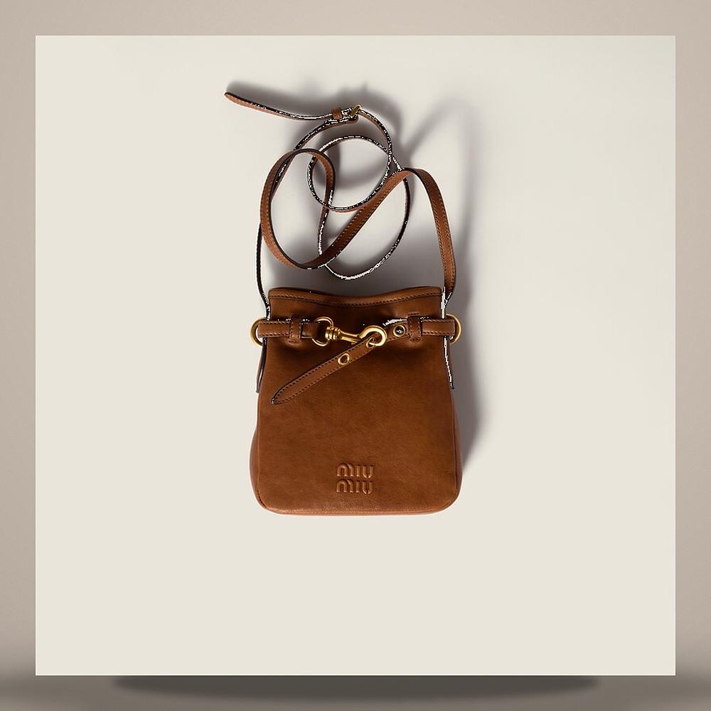 Miu Miu Nappa Leather Pouch 5NR461 AEFX F0316