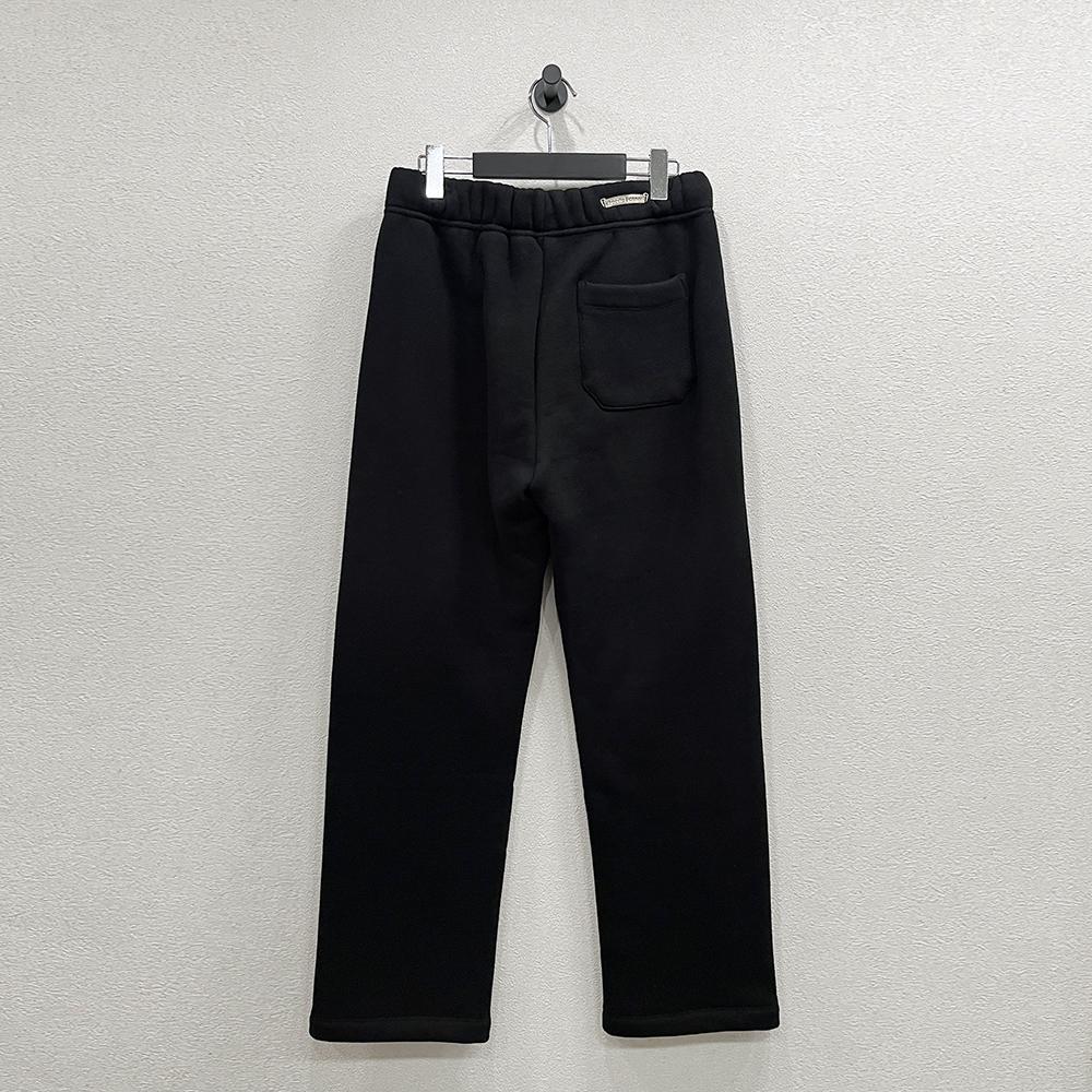 Chrome Hearts Black Relaxed Fit Sweatpants with CH Embroidery