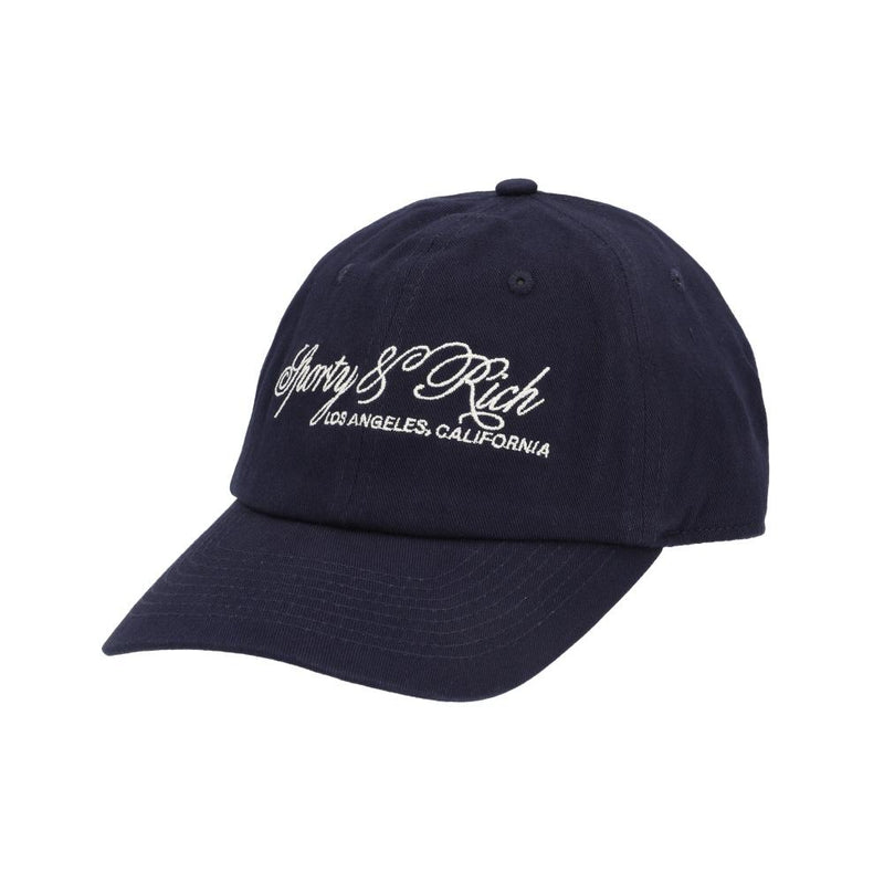 SPORTY&RICH Unisex Cotton Baseball Cap Navy AC07965264 BL106