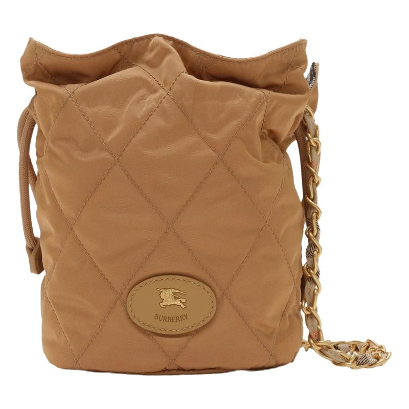 BURBERRY Reversible Horseshoe Chain Bucket Bag Crossbody