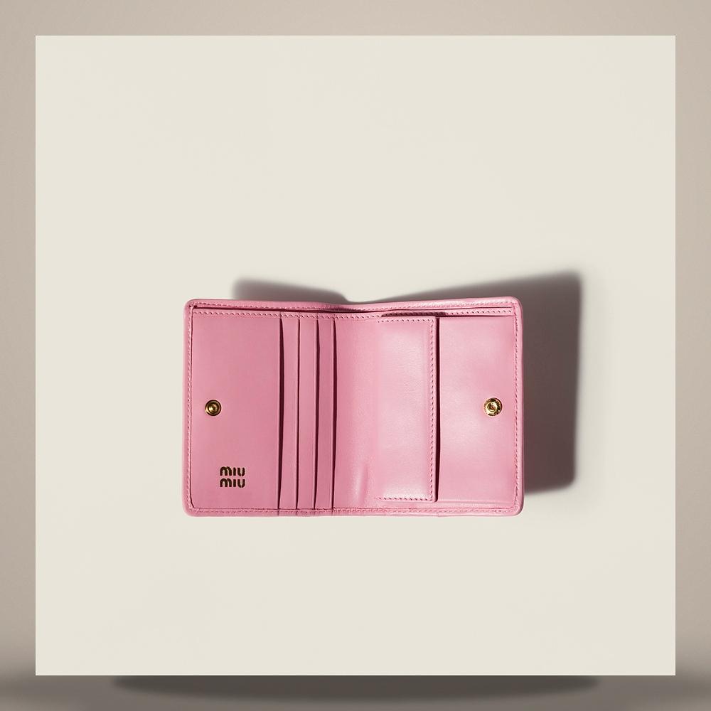 Miu Miu Matelassé Nappa Leather Compact Wallet 5MV204 AFPP F0028