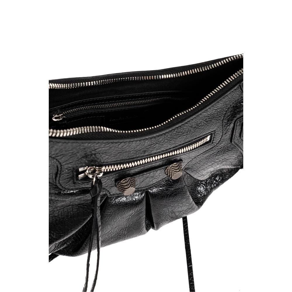 BALENCIAGA Le Cagole Small Shoulder Bag Black Leather