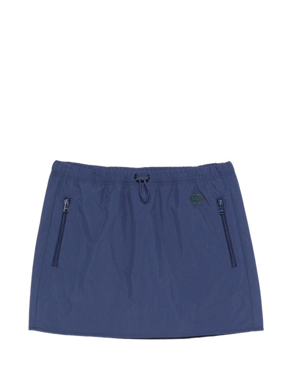 GUCCI Blue Mini Skirt