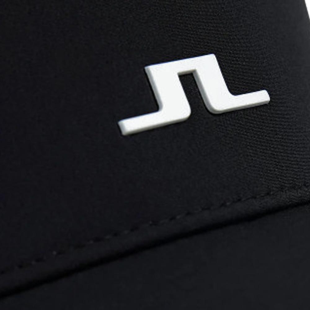 J LINDEBERG YADA Logo Patch Golf Sun Visor Black