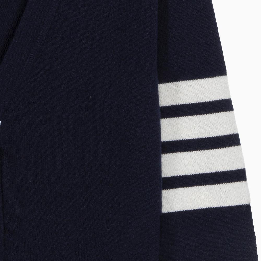 THOM BROWNE Navy Armband Stripe Women’s Cardigan Knit