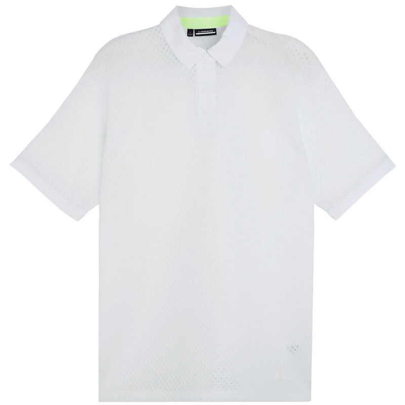 J LINDEBERG TINA Collared Short Sleeve Polo T-Shirt White