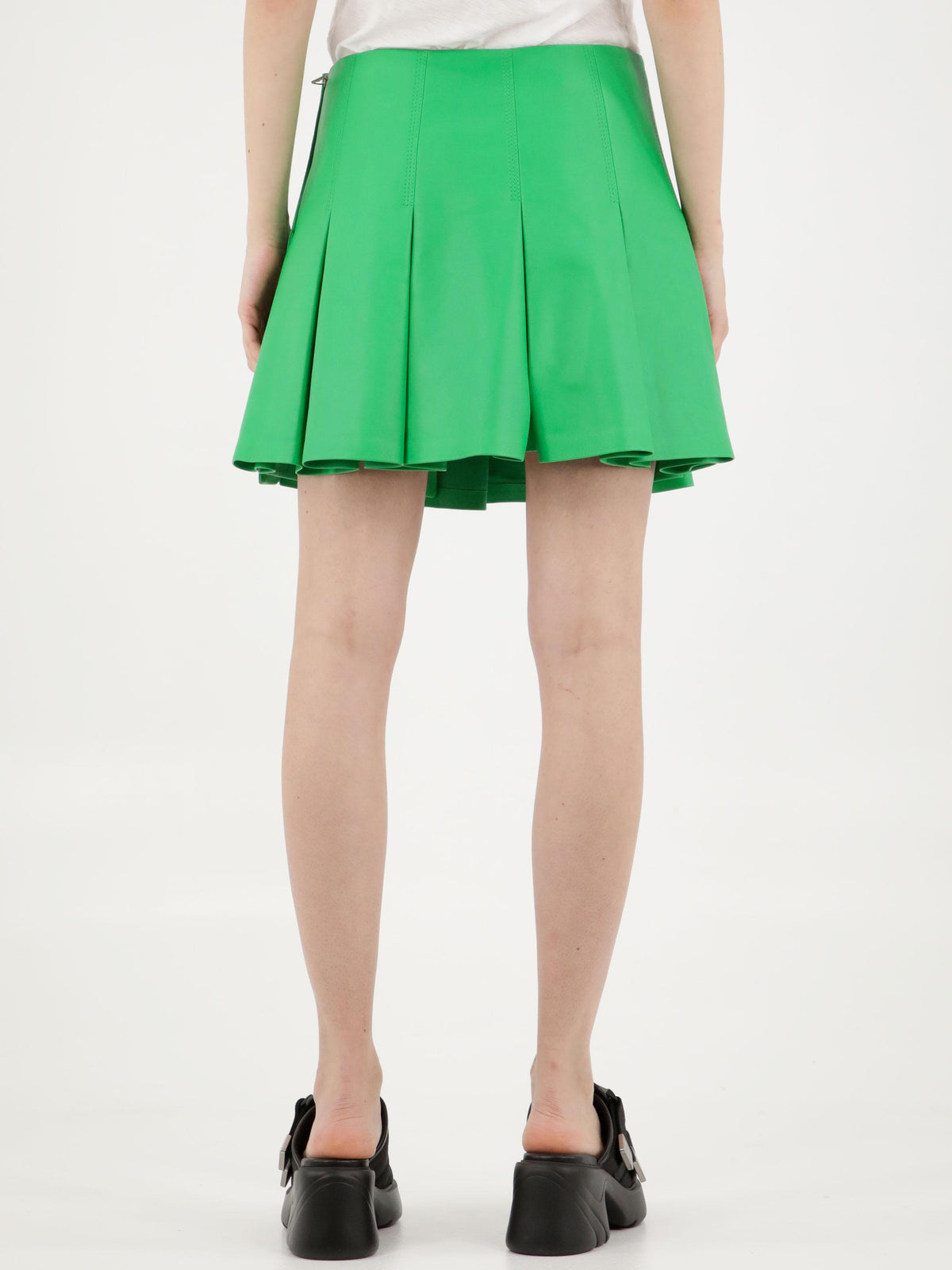Bottega Veneta Blue Wool Mini Skirt