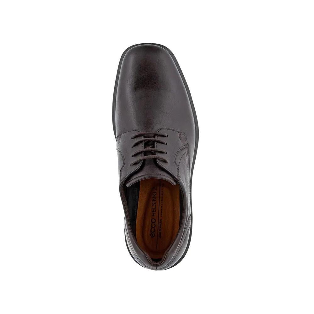 ecco Helsinki 2 Brown Leather Oxford Dress Shoes for Men