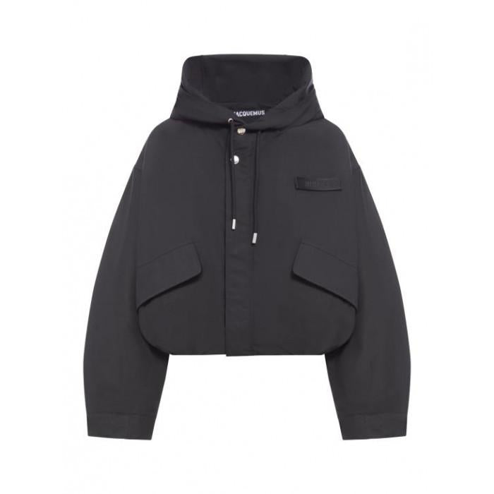 JACQUEMUS Caraco Cropped Hooded Parka Jacket 241CO058 1517 990