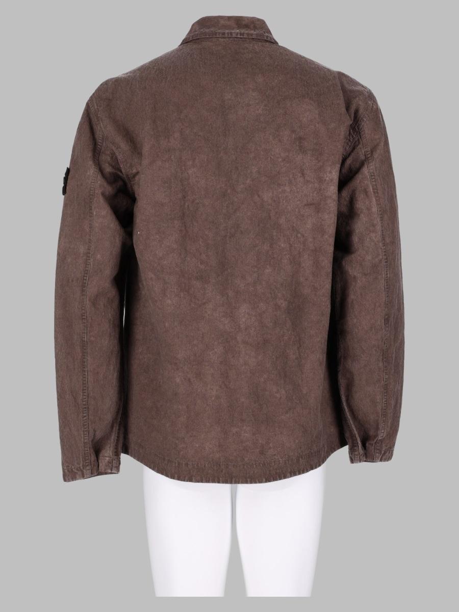 STONE ISLAND Long Sleeve Shirt Jacket Men FW26 Navy Cotton