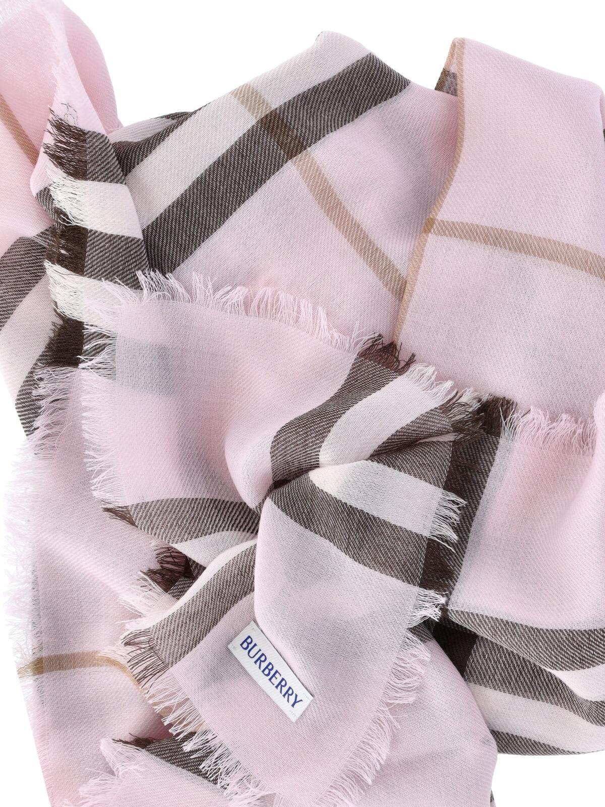 BURBERRY Check Wool Scarf