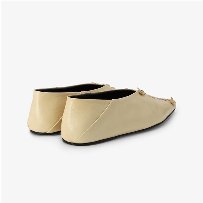 JIL SANDER Pointed Toe Stitch Ballerina Flats