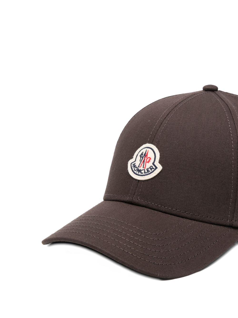 Moncler Cotton Baseball Cap for Men Navy
