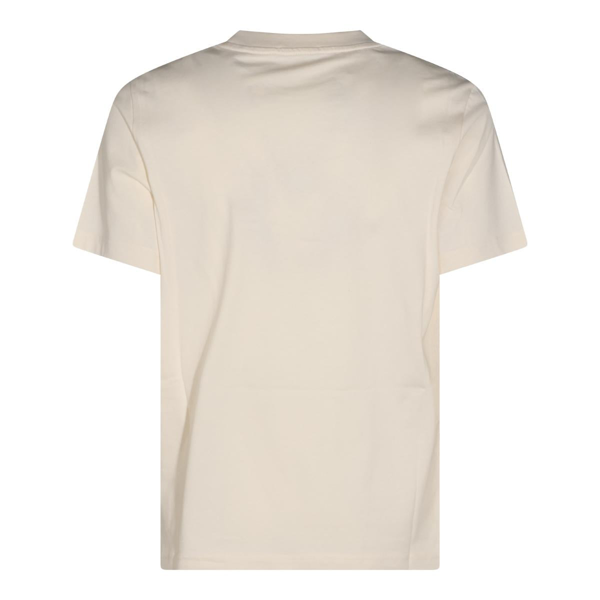 Moncler White Cotton Short Sleeve T-Shirt for Men