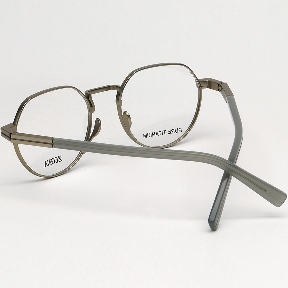 Zegna Titanium Eyeglass Frames Asian Fit Unisex Luxury Glasses EZ5290 D 032