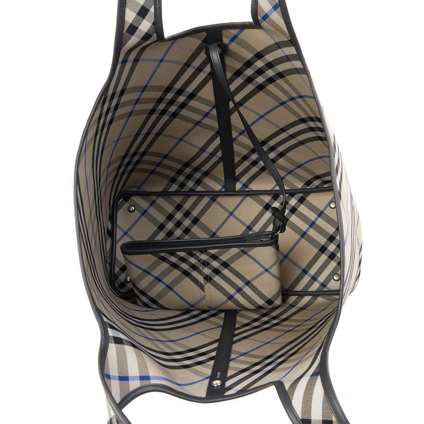 BURBERRY Women’s Medium Check Tote Bag 8105768 LL MD EW TOTE CJ1 B9629