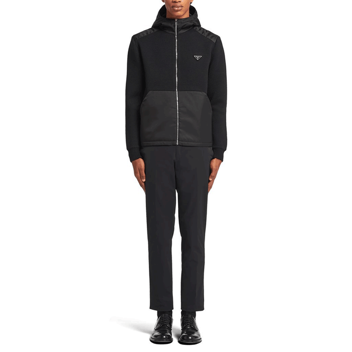 PRADA Triangle Re-Nylon Gabardine Wool Jacket UMG060 1PT9 F0002