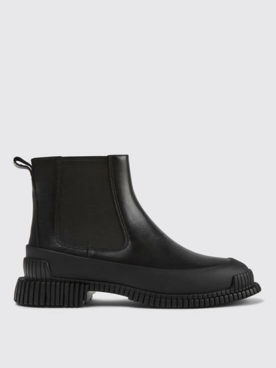 Camper PIX Ankle Boots Black Leather