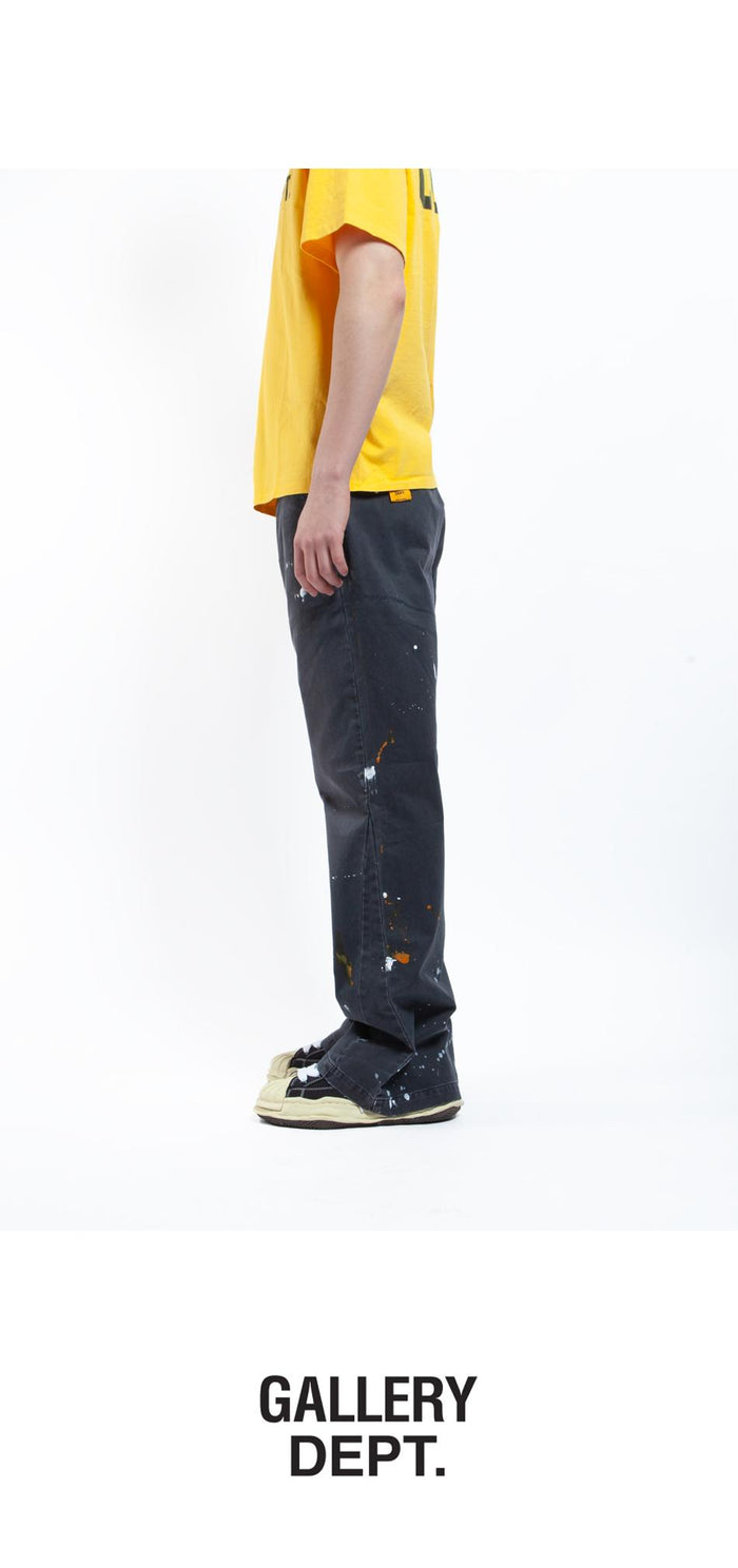 GALLERY DEPT. LA Chino Flare Cotton Pants CF 40014F BLACK