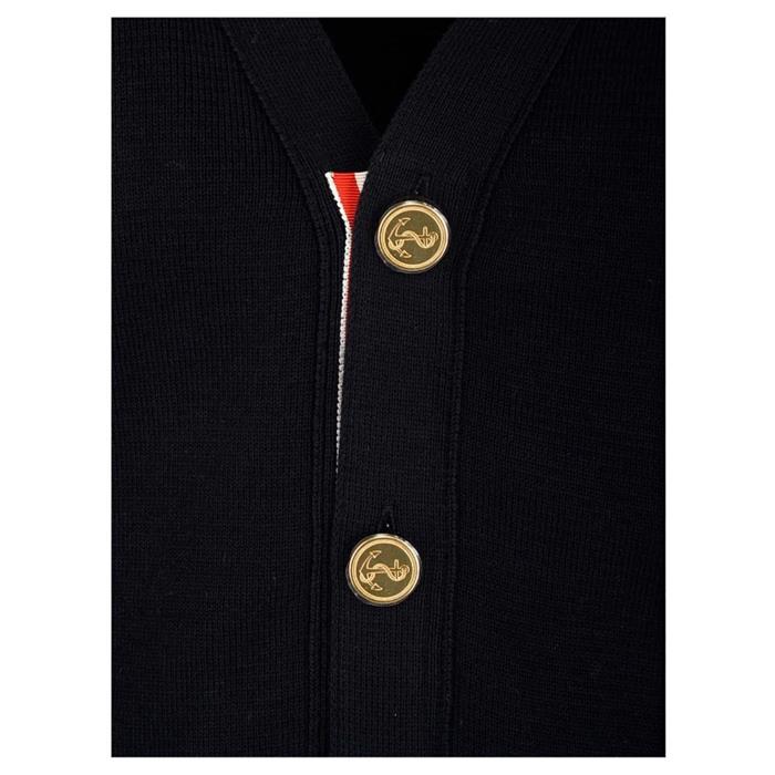THOM BROWNE 4-Bar Milano Stitch Cardigan Navy Women’s