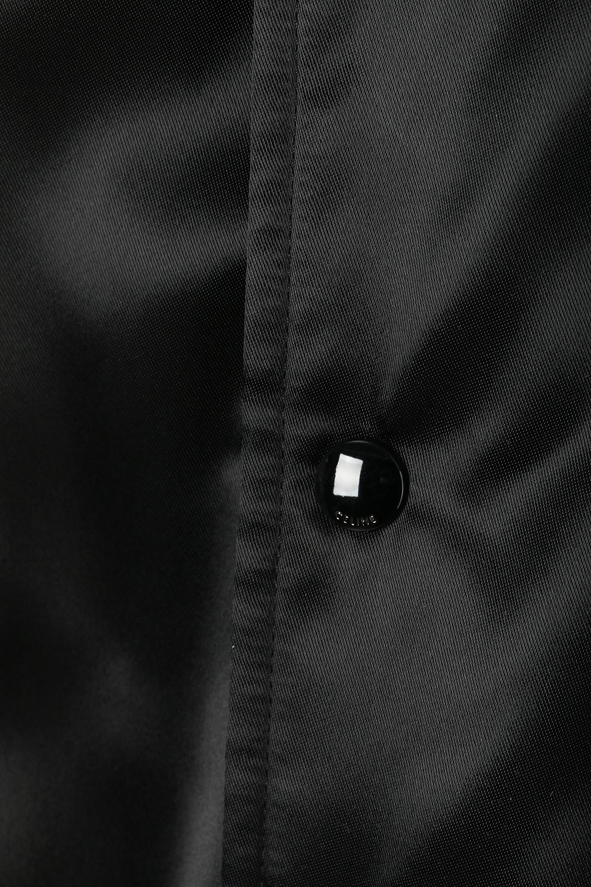 CELINE Men's Boy Doll Satin Nylon Teddy Bomber Jacket Black 2W750048S 38NO