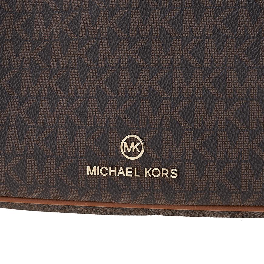 Michael Kors Piper Shoulder Bag Brown Monogram Canvas Handbag