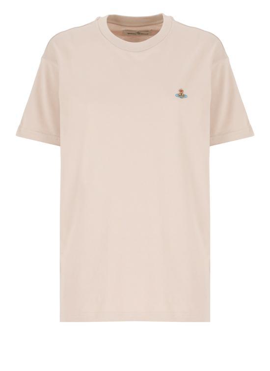 Vivienne Westwood Classic ORB Logo T-Shirt Birch Ivory Cotton