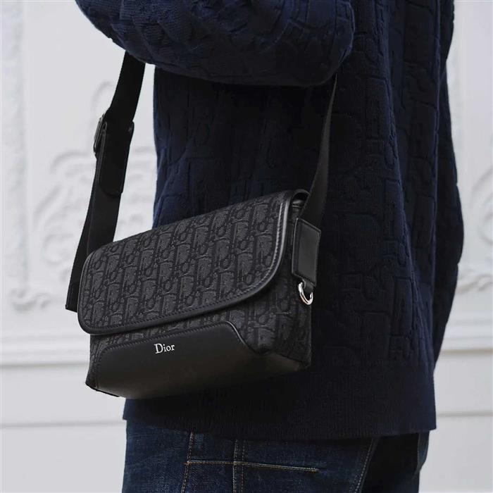 DIOR Jet Flap Strap Mini Crossbody Bag
