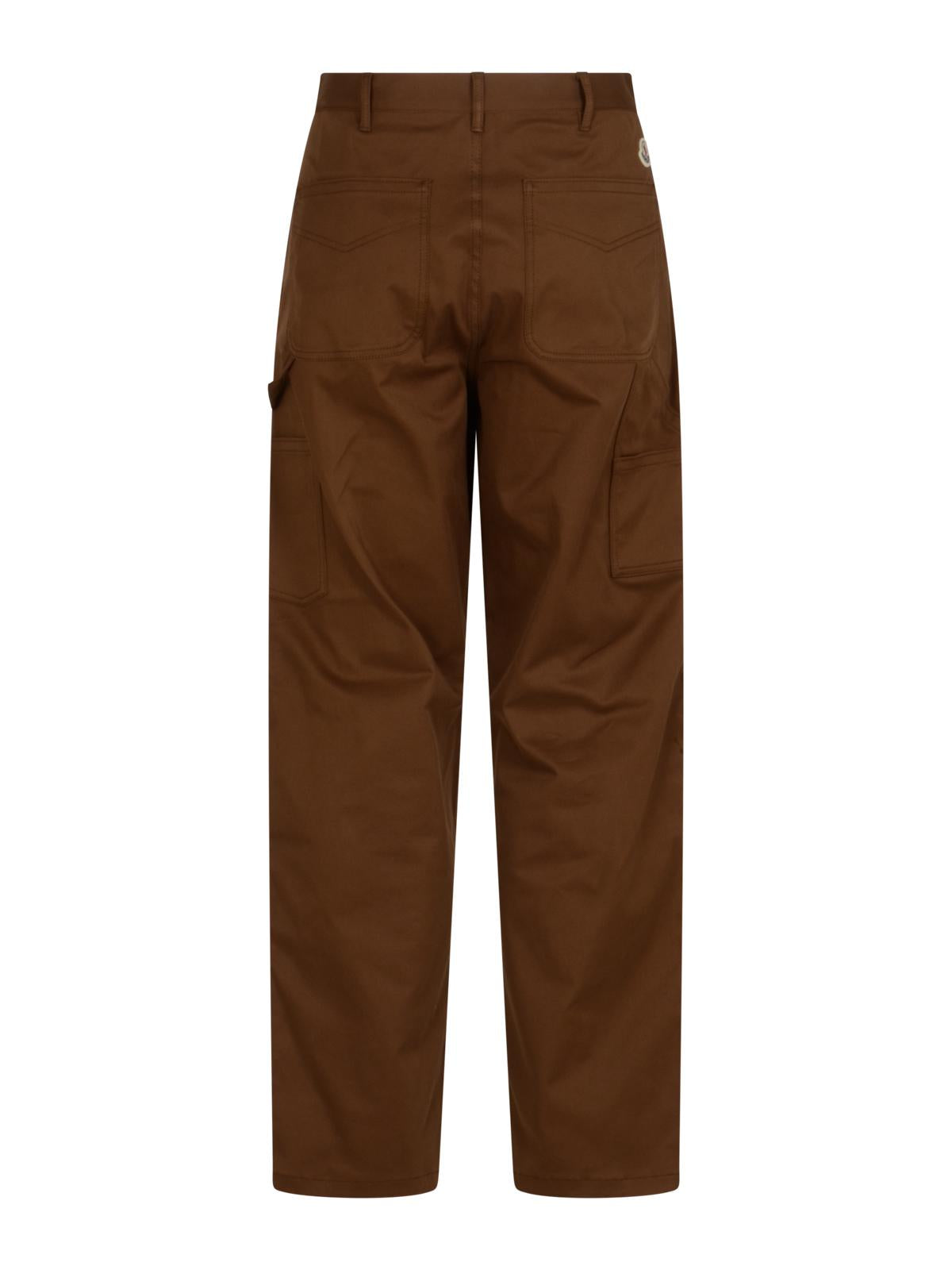 Moncler Black Wool Blend Suit Trousers for Men