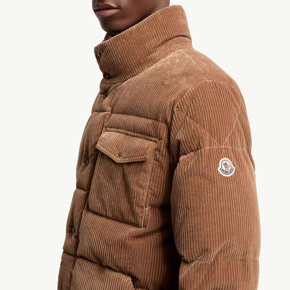 Moncler Corduroy Down Puffer Jacket Brown Men’s K2091 1A00197 598XG 26I