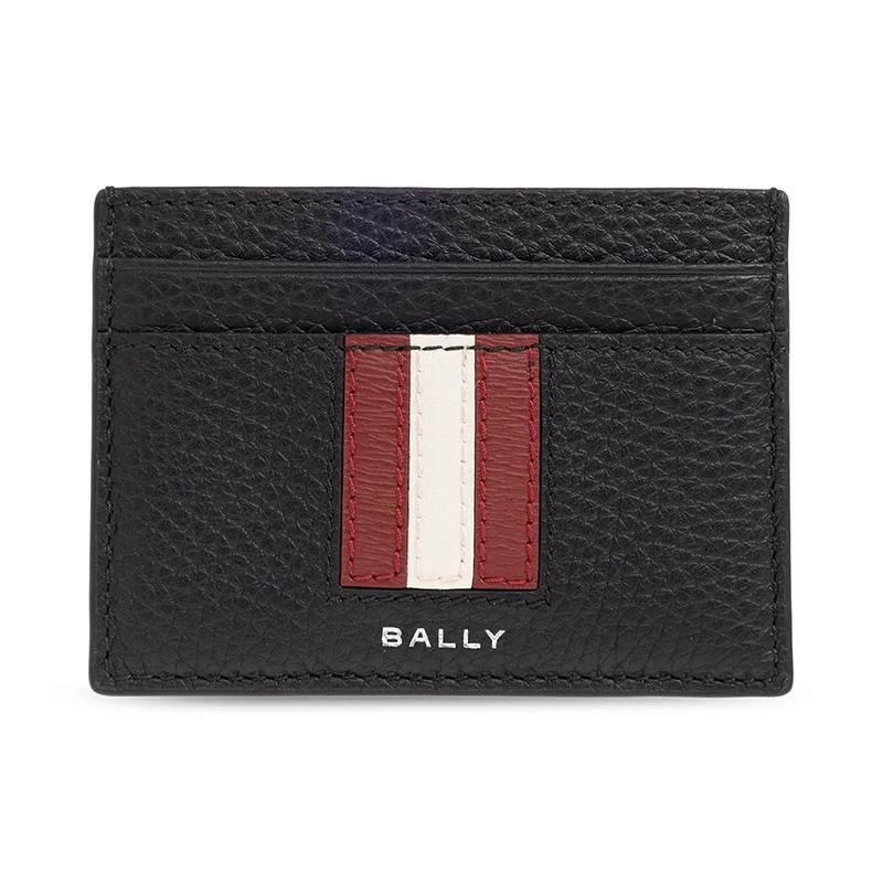 BALLY Ribbon Leather Card Holder Wallet for Men MLB01SVT434 I921P